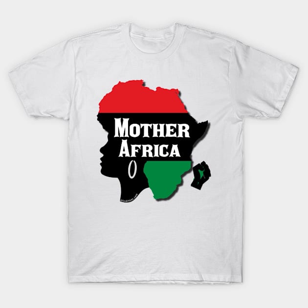 Mother Africa T-Shirt by Afroditees